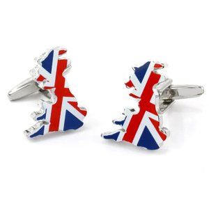 New Cufflinks British Isle UK Map Union Jack Flag (England)